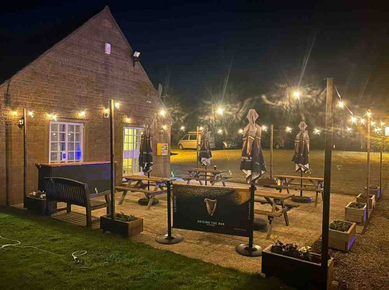 stanton-village-club-garden-at-night-with-lights
