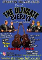 Everly Brothers Tribute Worcestershire Poster - 1st March