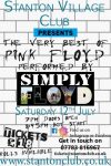 Pink Floyd Tribute Worcestershire Poster - 12th July