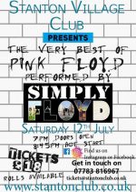 Pink Floyd Tribute Worcestershire Poster - 12th July