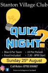 Quiz Night Poster 25th August