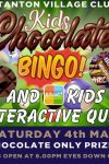 kids chocolate bingo poster